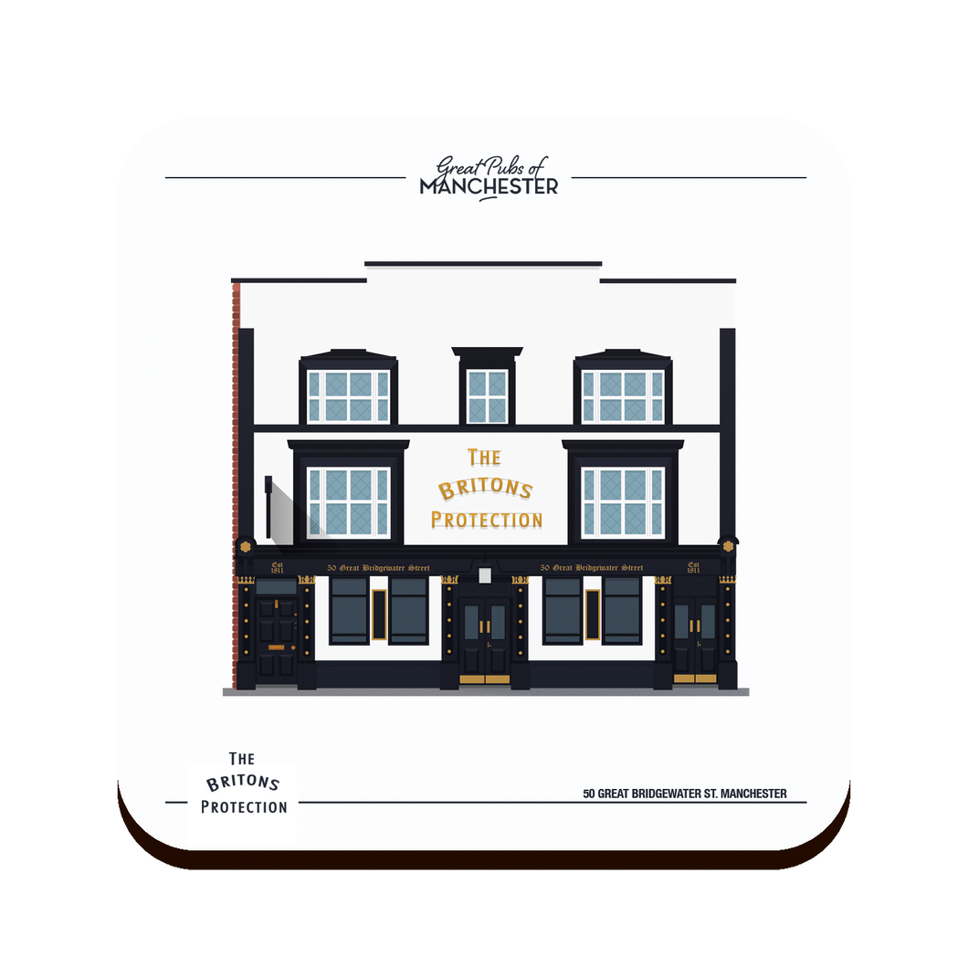 Britons Protection Pub Manchester Drinks Coaster