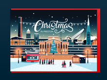 Load image into Gallery viewer, Christmas in Preston (Christmas card)
